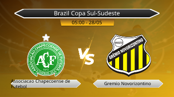 Brazil Copa Sul-Sudeste Associacao Chapecoense de Futebol VS Gremio Novorizontino