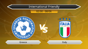 International Friendly - Greece vs Italy