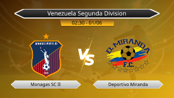 Venezuela Segunda Division Monagas SC II VS Deportivo Miranda