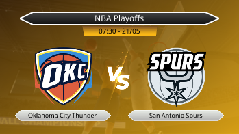 NBA Playoffs - Oklahoma City Thunder vs San Antonio Spurs