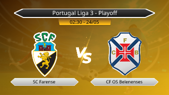 Portugal Liga 3 - Playoff SC Farense VS CF OS Belenenses