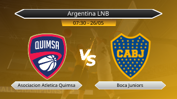 Argentina LNB Asociacion Atletica Quimsa VS Boca Juniors
