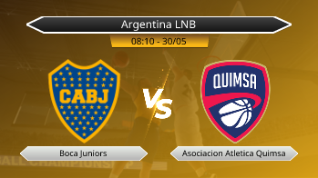 Argentina LNB Boca Juniors VS Asociacion Atletica Quimsa