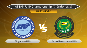 ASEAN U19 Championship (In Indonesia) - Singapore U19 vs Brunei Darussalam U19
