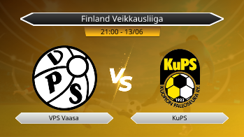 Finland Veikkausliiga - VPS Vaasa vs KuPS