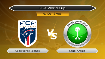 FIFA World Cup - Cape Verde Islands vs Saudi Arabia