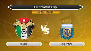 FIFA World Cup - Jordan vs Argentina