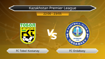 Kazakhstan Premier League FC Tobol Kostanay VS FC Ordabasy