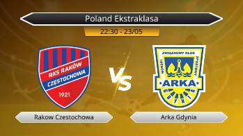 Poland Ekstraklasa Rakow Czestochowa VS Arka Gdynia