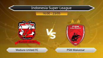 Indonesia Super League Madura United FC VS PSM Makassar