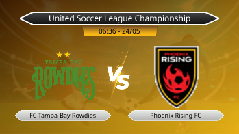 United Soccer League Championship FC Tampa Bay Rowdies VS Phoenix Rising FC