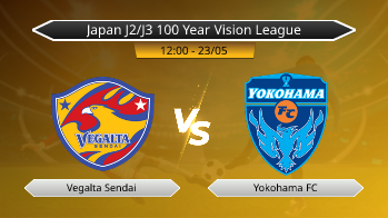 Japan J2/J3 100 Year Vision League Vegalta Sendai VS Yokohama FC
