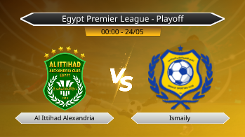 Egypt Premier League - Playoff Al Ittihad Alexandria VS Ismaily