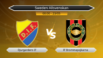 Sweden Allsvenskan - Djurgardens IF vs IF Brommapojkarna