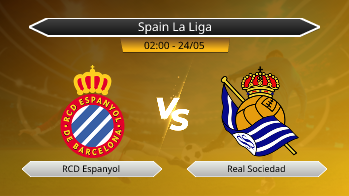 Spain La Liga RCD Espanyol VS Real Sociedad