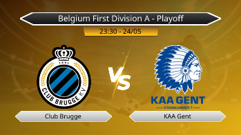 Belgium First Division A - Playoff - Club Brugge vs KAA Gent