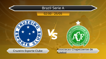 Brazil Serie A Cruzeiro Esporte Clube VS Associacao Chapecoense de Futebol