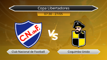 Copa Libertadores Club Nacional de Football VS Coquimbo Unido
