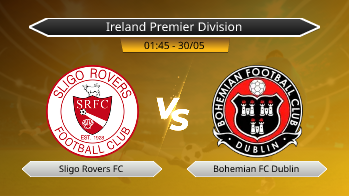 Ireland Premier Division Sligo Rovers FC VS Bohemian FC Dublin