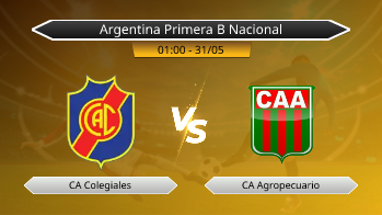 Argentina Primera B Nacional CA Colegiales VS CA Agropecuario