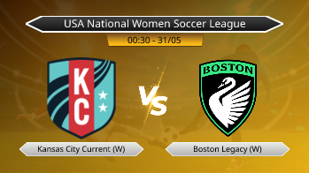 USA National Women Soccer League Kansas City Current (W) VS Boston Legacy (W)