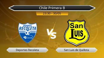 Chile Primera B Deportes Recoleta VS San Luis de Quillota