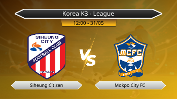 Korea K3 - League Siheung Citizen VS Mokpo City FC